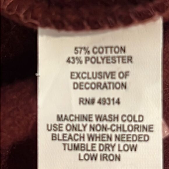 NWT Champion Crewneck Maroon Sweatshirt - Size 2X - Picture 9 of 10